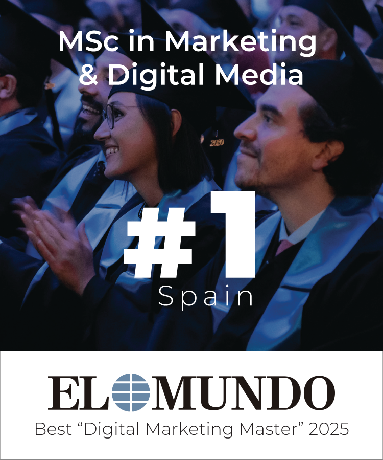 El Mundo Ranking 2024 - MSc in Marketing and Digital Media #1 in Spain (Best 'Digital Marketing Master'