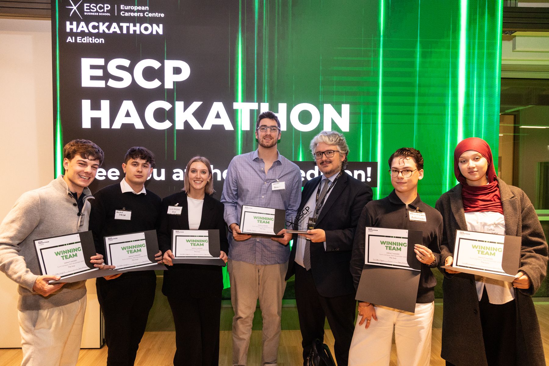 Impact Award winning team - ESCP Hackathon 2025