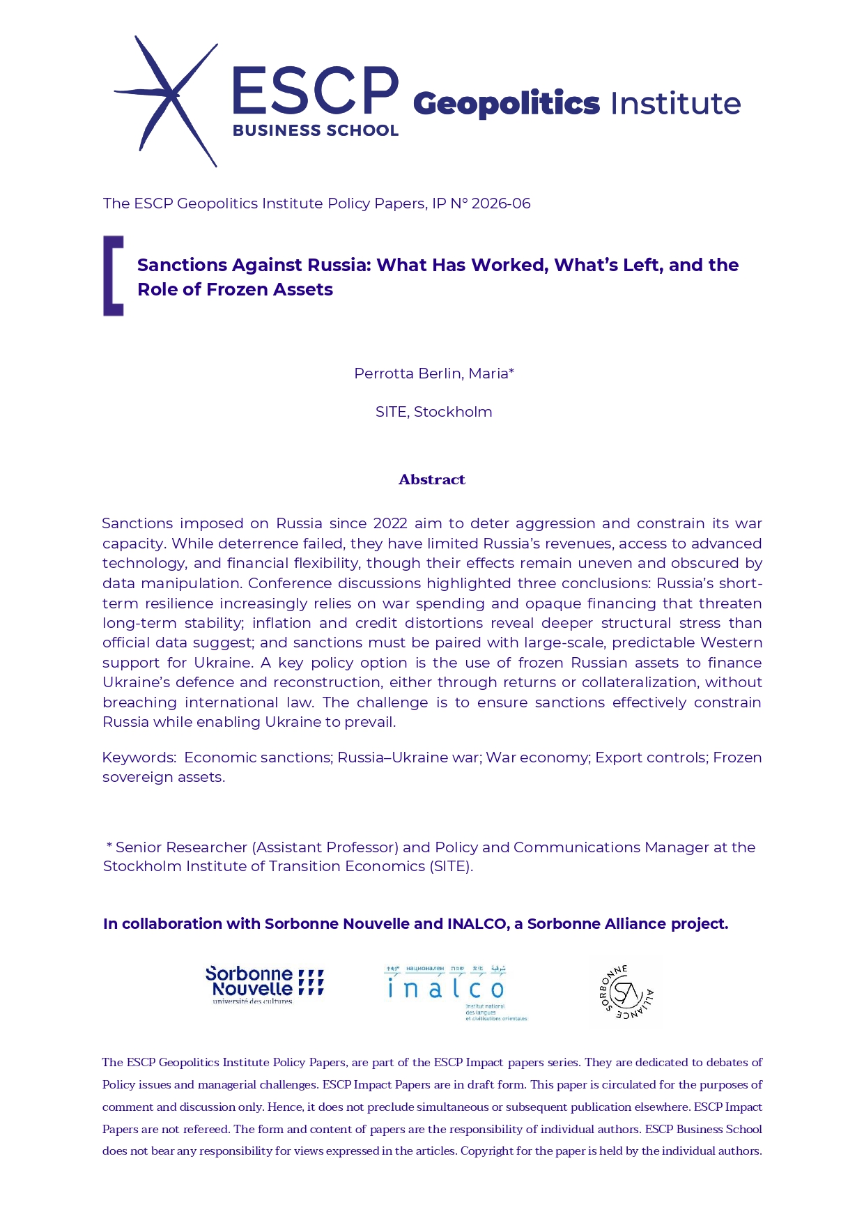 Sanctions Against Russia: What Has Worked, What’s Left, and the Role of Frozen Assets