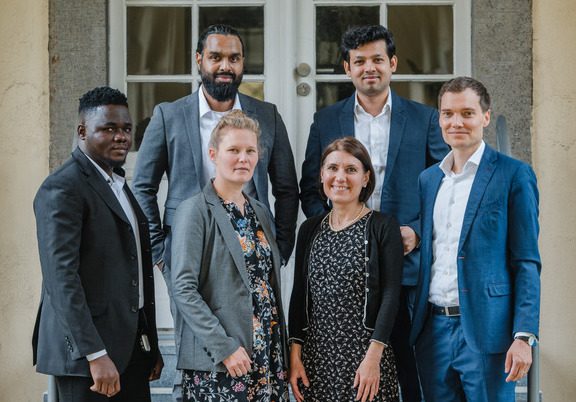 Team of the Chair Supply Chain and Operations Management, with From left to right: Prince Bright Attatsi, Vijai Mani, Marlene M. Hohn, Astrid Tröster, Sajal K. Dey, Prof. Dr. Christian F. Durach
, Berlin campus, ESCP