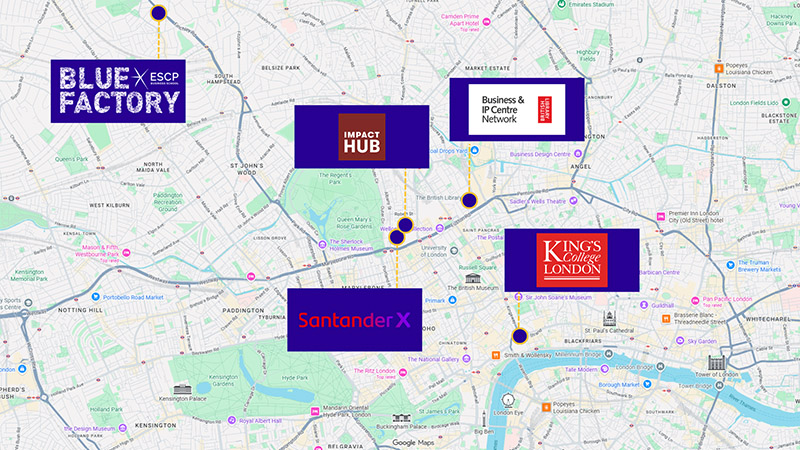 The map for the 2026 London Venture Crawl