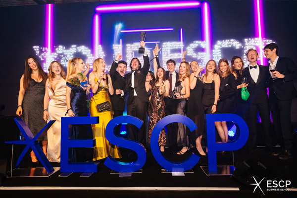 The ESCP Bachelor Society winning Society of the Year at the London Campus 2026 Gala