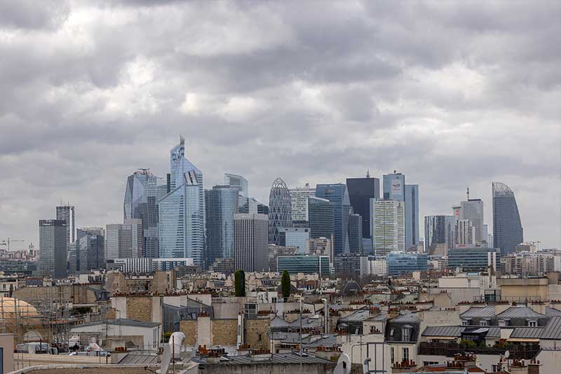 View of the La Défense Business District from the Champerret Campus