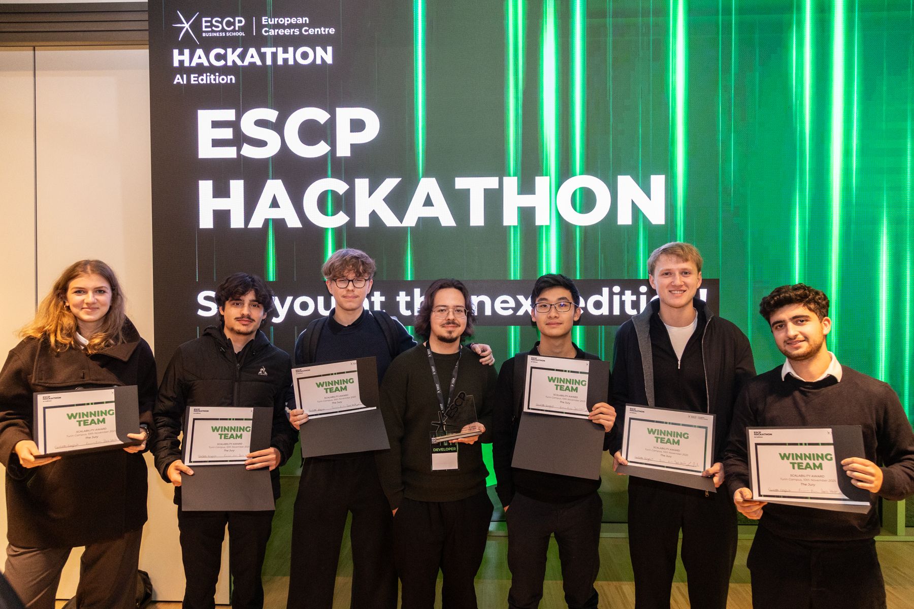 Scalability Award winning team - ESCP Hackathon 2025