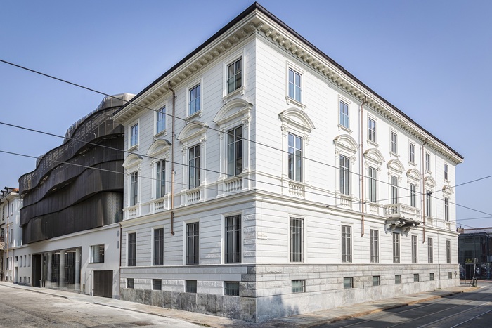 Three students in the Turin campus