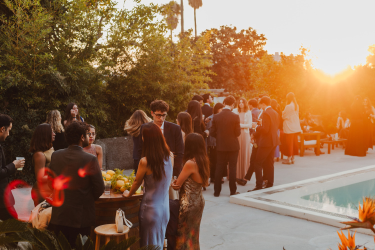 As the sun set on Ischia, guests gathered poolside for one of the Regatta’s signature evenings of connection.