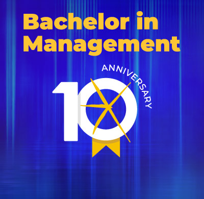 Bachelor in management 10 anniversary