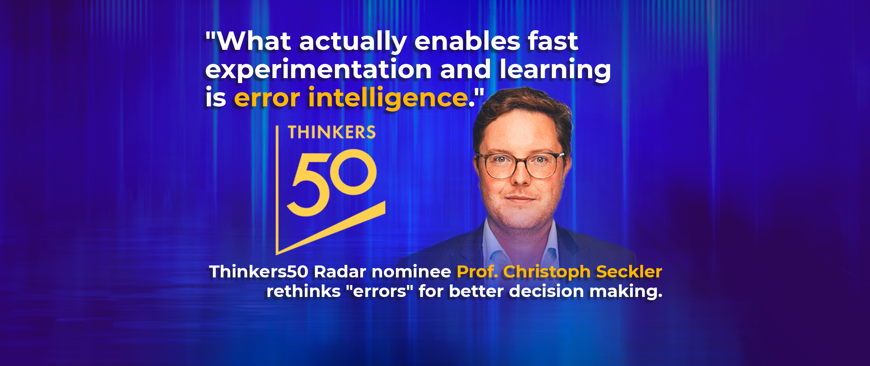 Thinkers50 Radar nominee Prof. Christoph Seckler