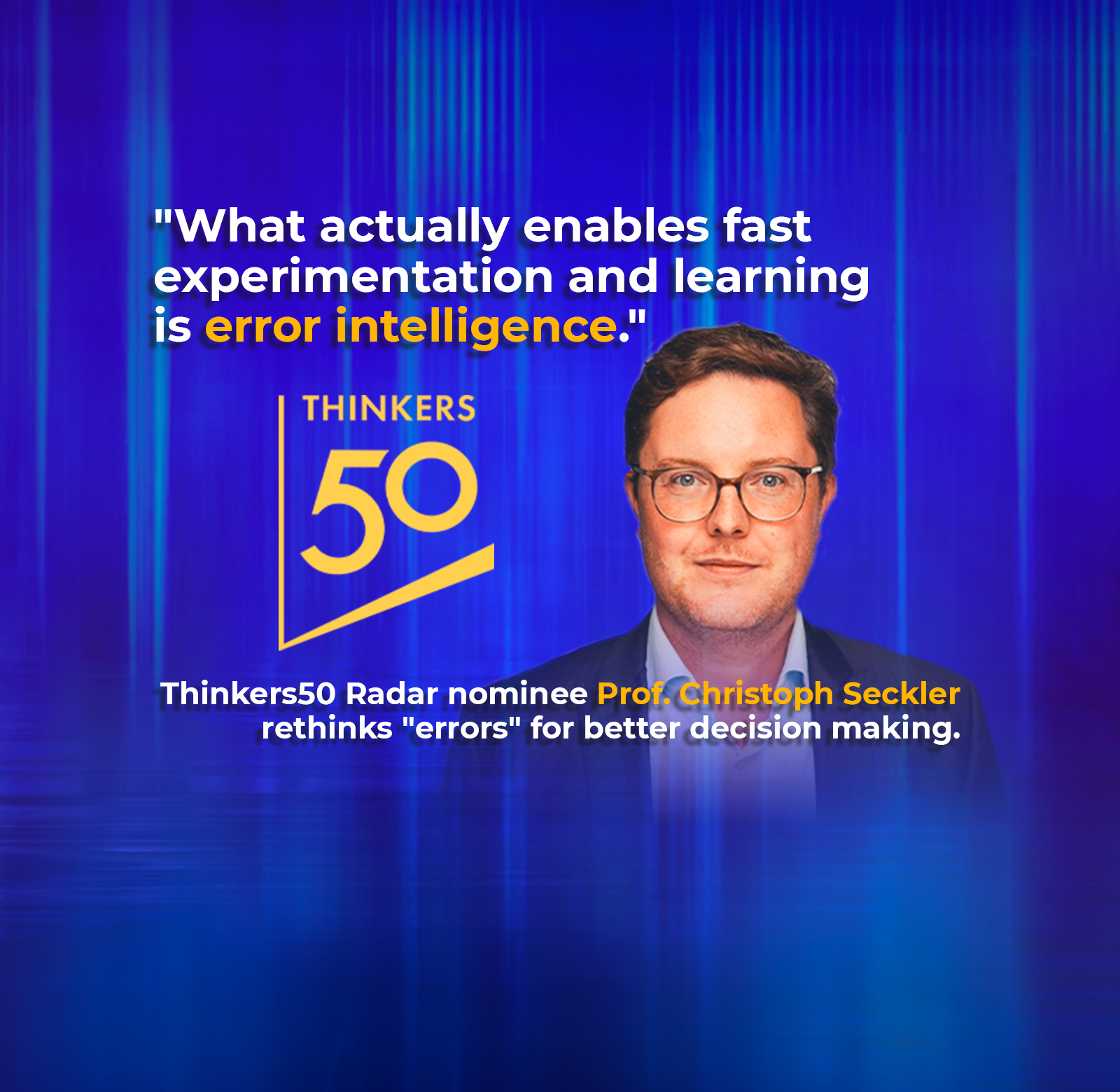 Thinkers50 Radar nominee Prof. Christoph Seckler