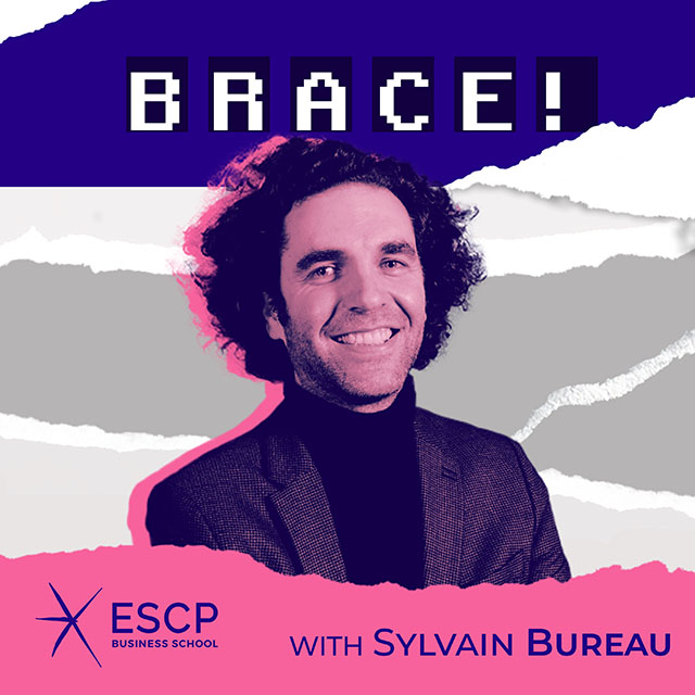 Cover, Brace Podcast, season one, episode three, Brace for… impact papers with Pramuan Bunkanwinicha, ESCP Business School