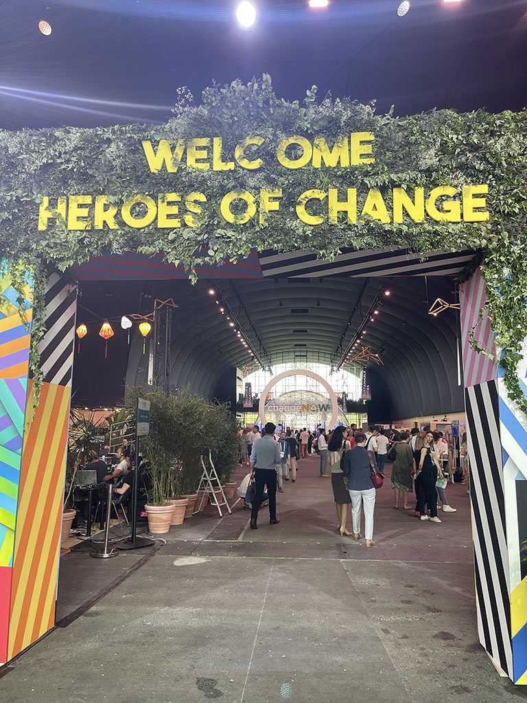 Change Now entrance