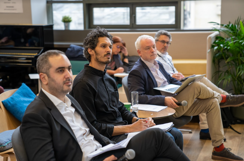 Photo: Q&A session with the jury (Mohamed Benkhodja, Samir Hamidi, Marcus Goddard, Pascal Borie)
