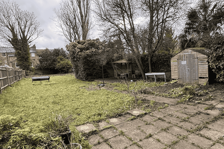 The garden before work