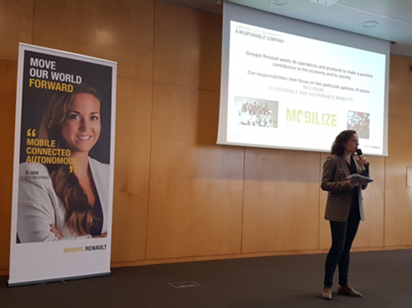 Beatrice Foucher, VP Groupe Renault is speaking to students class of MBA in IM, ESCP