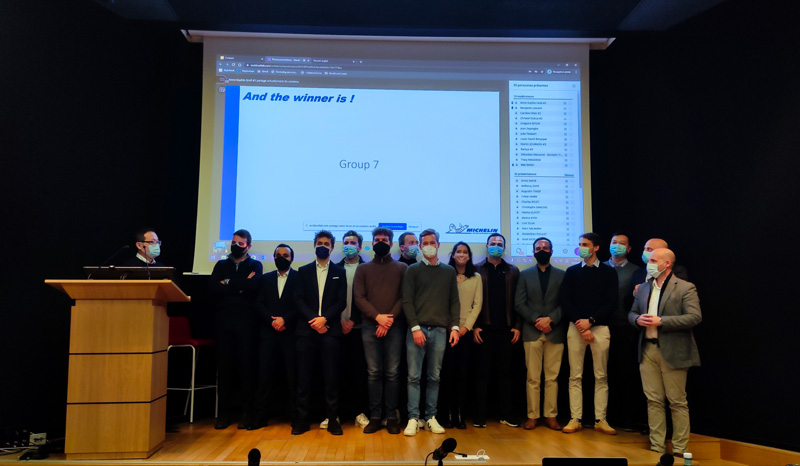 ESCP Business School - MSc in Big Data and Business Analytics - Hackathon 2021: The jury, made up of ESCP professors, Michelin representatives, tech partners and Spinfi members, awarded a prize for each of the three subject areas.