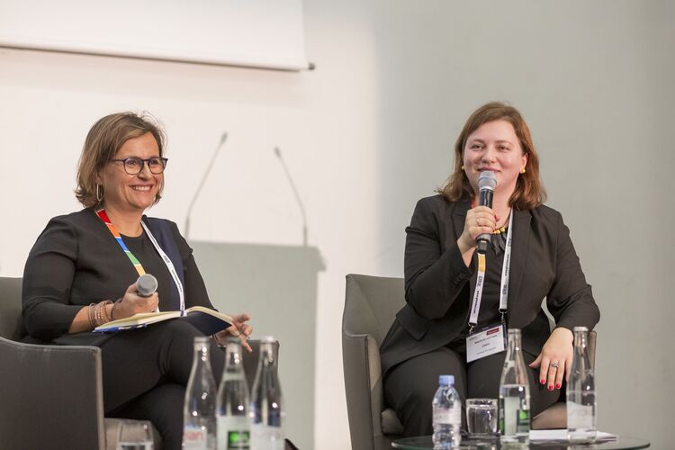 Professor Valentina Carbone participating in a panel discussion at GTR Europe 2019, an international conference addressing Europe’s trade, sustainability, and economic priorities.
