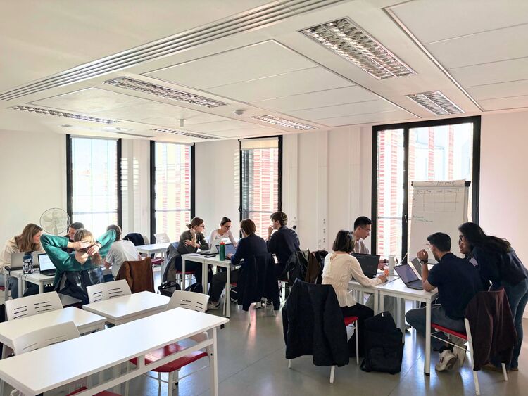 Students hard at work during this year’s challenge. 