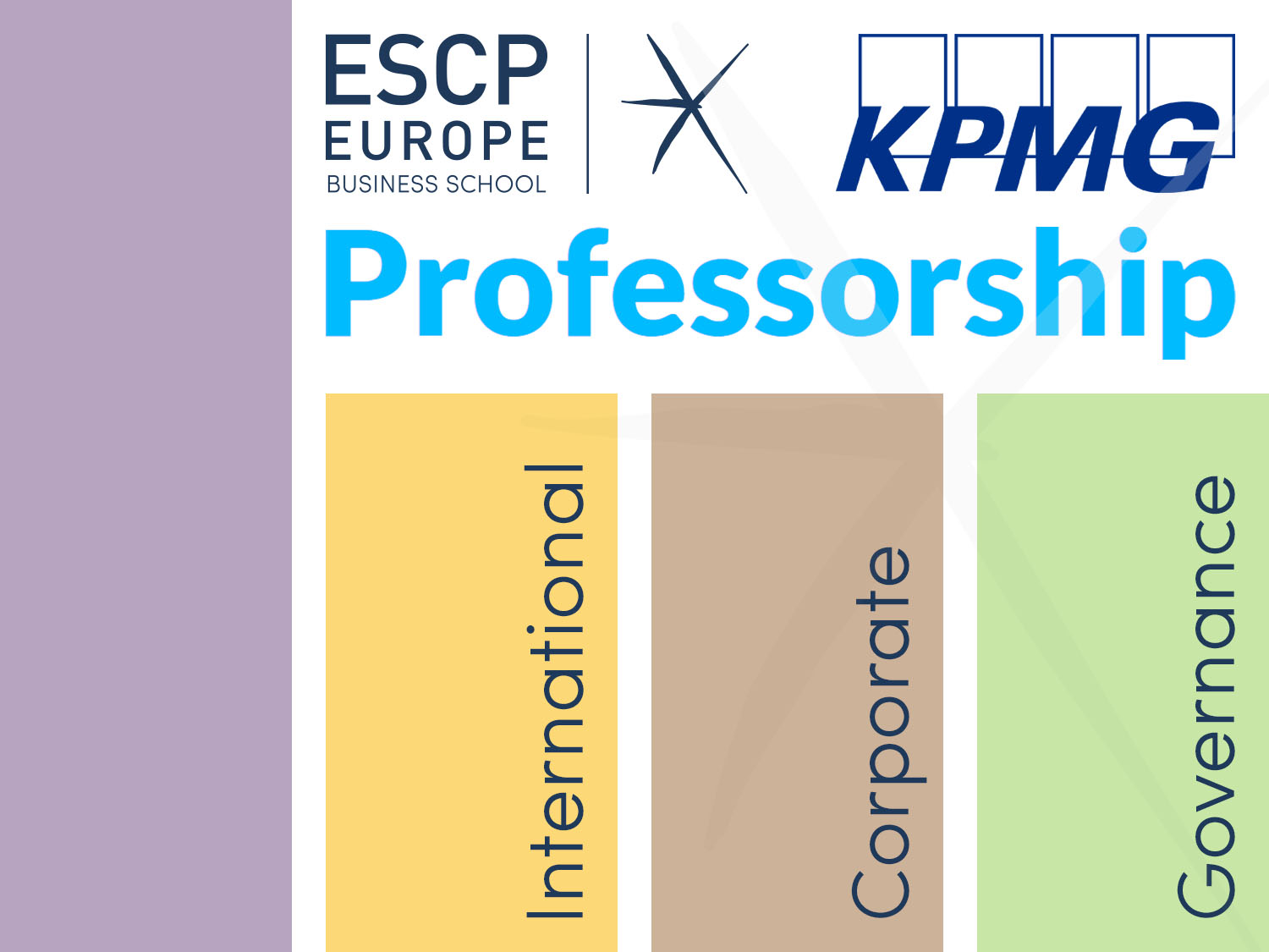 Logo Professorship KPMG in International Corporate Governance