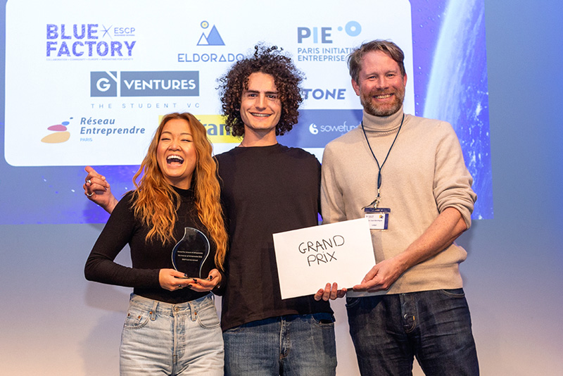 Claudia et Jord pour le projet Vanti - Grand Prix (Prix Innover & Entreprendre 2023)