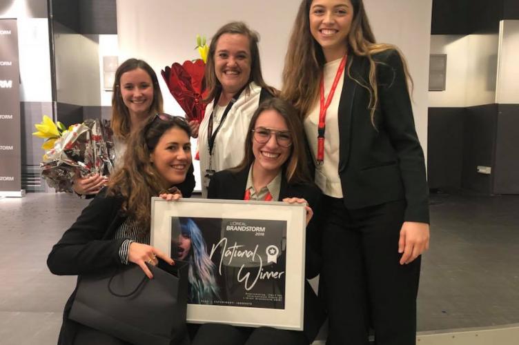 ESCP team winner of the L'Oréal Brandstorm Italian Finals in Milan