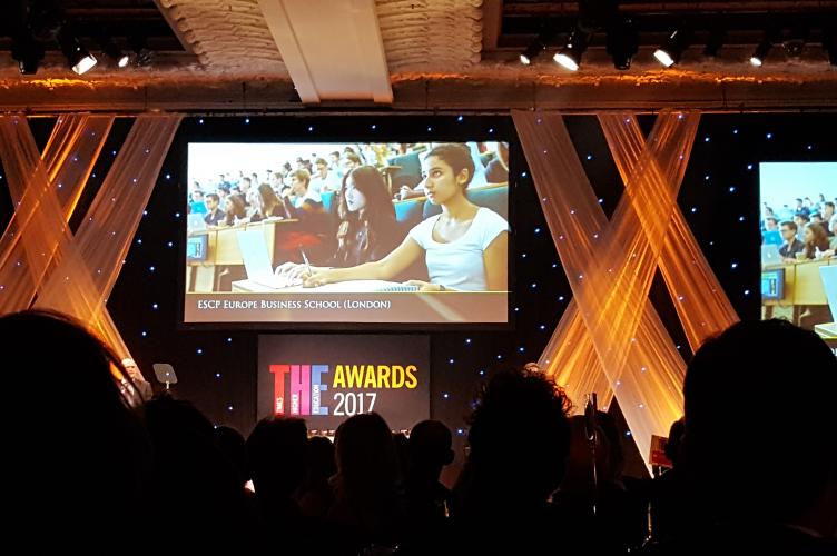 ESCP at the Times Higher Education awards 2017