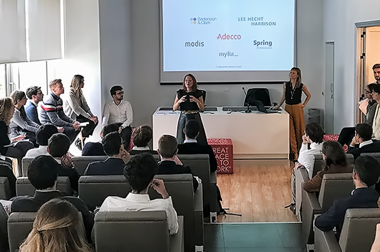 ESCP Master in Management students at The Adecco Group headquarter