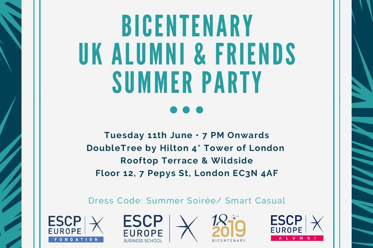 Alumni & Friends Bicentenary Summer Soirèe 2019