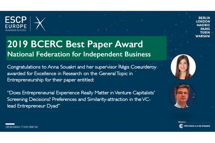 Anna Souakri and Professor Régis Coeurderoy