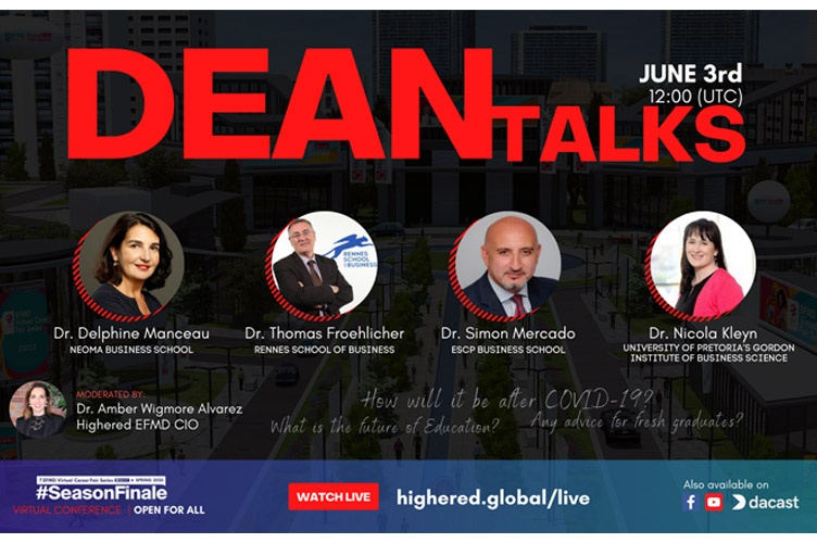 The Future of Education: Perspective from ESCP Students and Dean participating in the EFMD-HigherEd Virtual Careers Fair