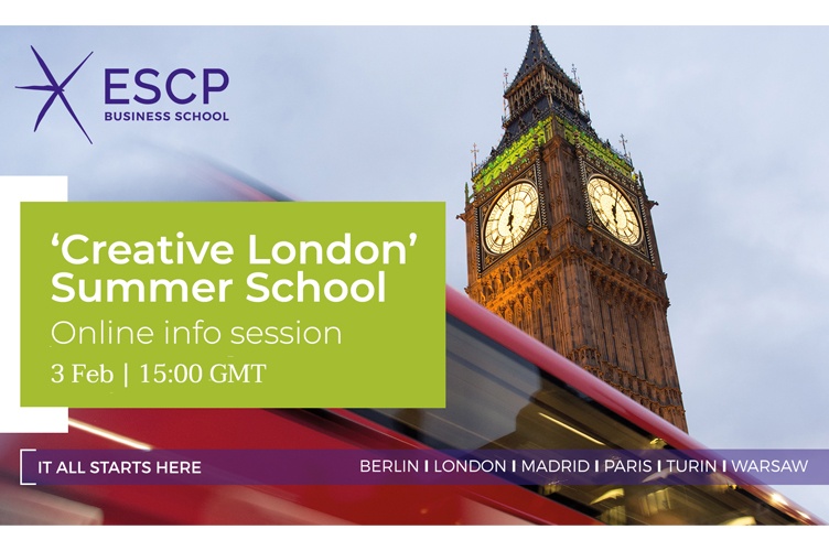 February 2021 Webinar: ESCP Business School Creative London Summer School