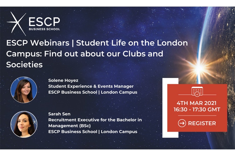Student Life on the ESCP London Campus: Find out about our Clubs & Societies