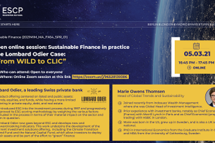 Open online session: Sustainable Finance in practice