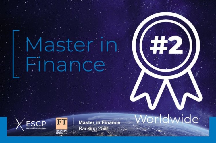 The ESCP Business School Master in Finance ranks 2nd worldwide in Financial Times rankings