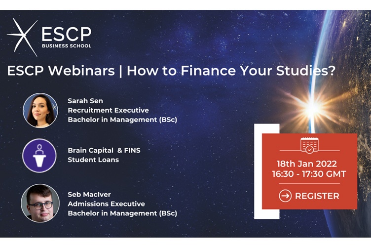 ESCP Webinar: How to Finance Your Studies