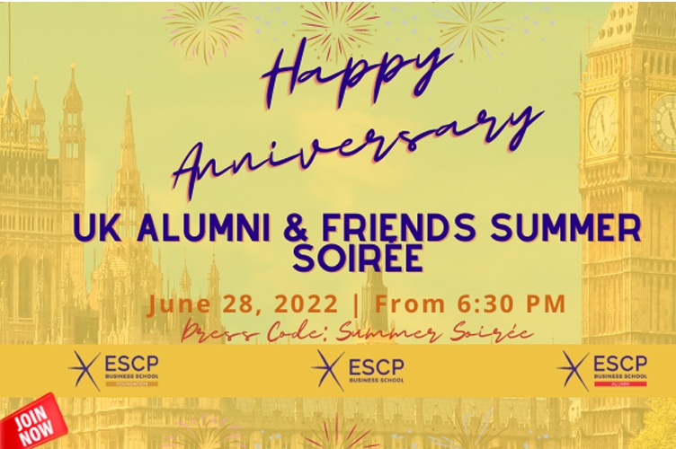 ESCP Business School UK Anniversary Alumni & Friends Summer Event