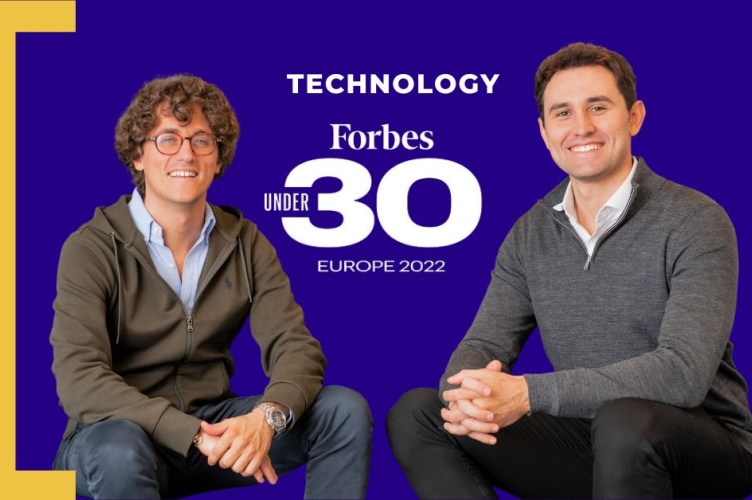 ESCP Alumni Luca Cartechini and Gian Maria Gramondi, founders of Shop Circle, in the European #Forbes30Under30 2022