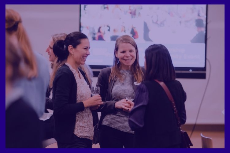 3 women speaking with each other