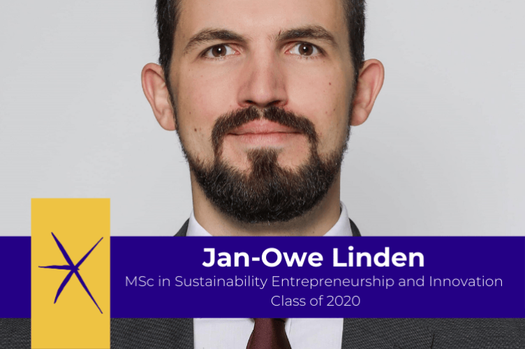 Jan-Owe Linden, Alum of the Master in Sustainability Entrepreneurship and Innovation