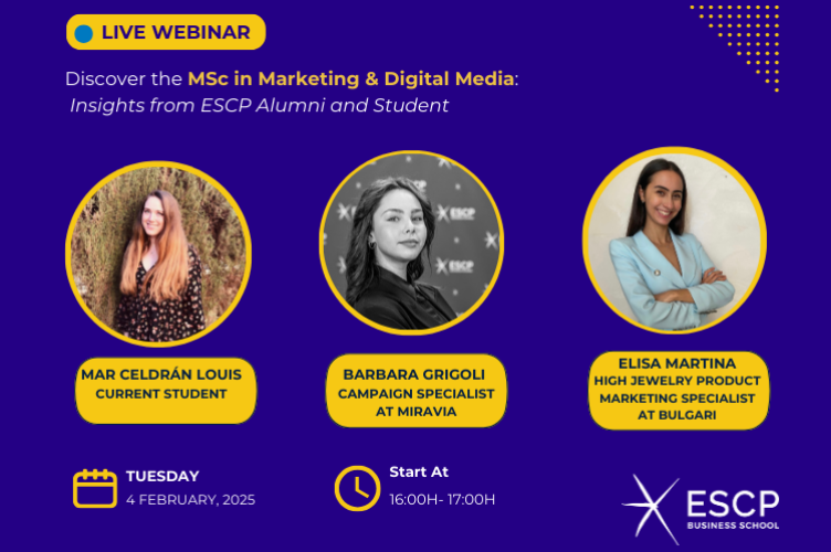 Discover the MSc in Marketing & Digital Media: Insights from ESCP Students and Alumni