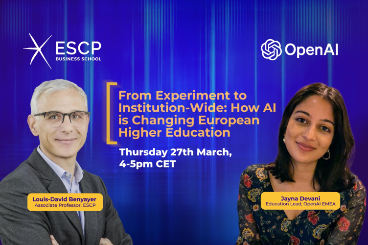 AI Forum Banner Openai x ESCP