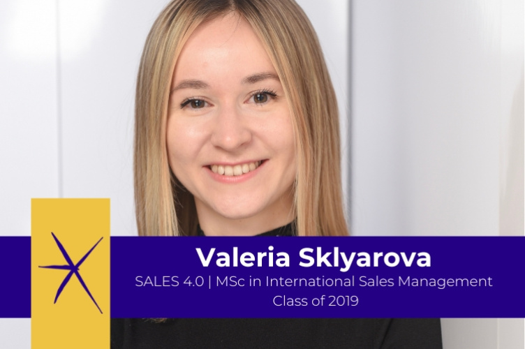 Valeria Sklyarova, alumna of the Master in International Sales Management