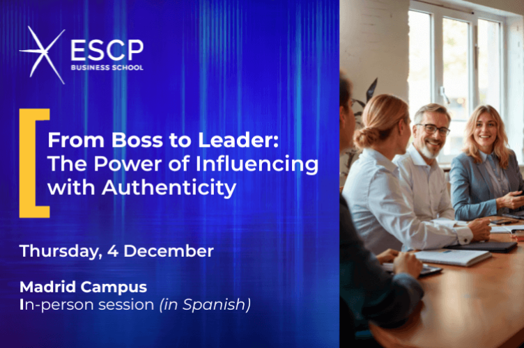 Join us for an inspiring on-campus masterclass in Madrid: “From Boss to Leader: The Power of Influencing with Authenticity.” 