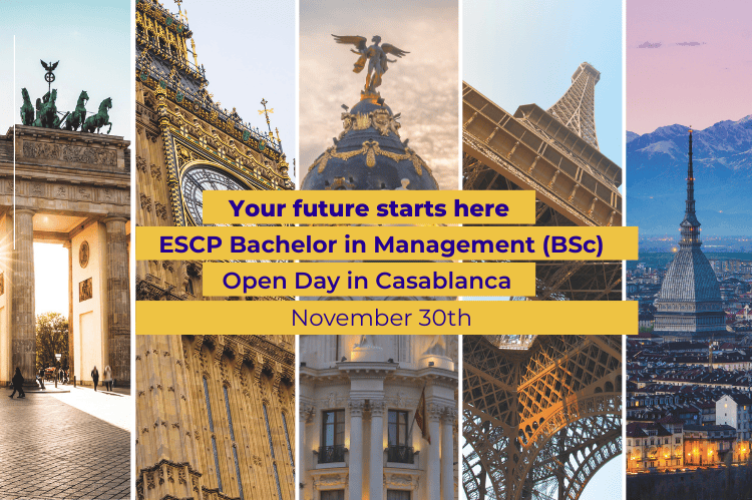 ESCP Bachelor in Management (BSc) Open Day in Casablanca, Morocco – November 30 2025