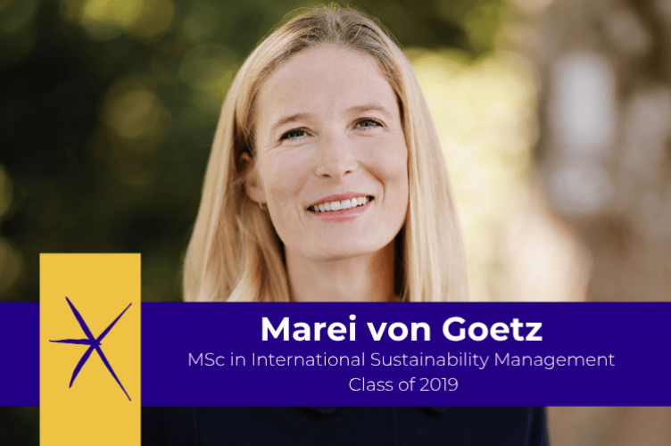 Headshot of MSc in International Sustainability Management alumna, Marei von Goetz