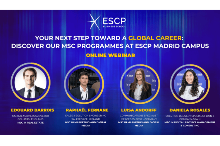 Discover ESCP Madrid MSc Programmes – Global Career Webinar