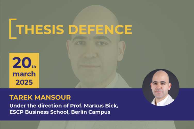 Public defence of thesis by Tarek Mansour