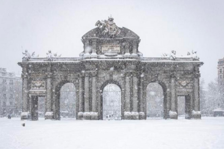 Snow Storm hits Madrid. ESCP Madrid Campus Closed