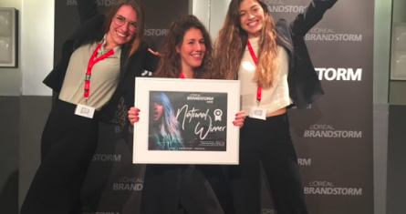 Giulia Cammarata, Elena Seita and Anita Betti at the L'Oreal Brandstorm event