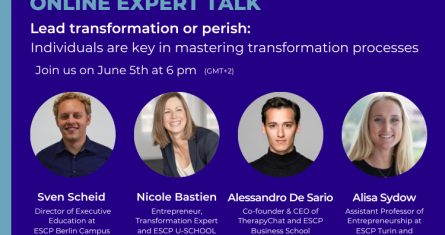 EXPERT TALK MASTERCLASS ENTREPRENEURSHIP ESCP U-SCHOOL