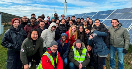 ESCP Business School MSc in Energy Management students visit Westmill Wind Farm and Solar Park